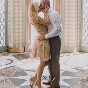 Aidan Mattox Beaded Cocktail Dress